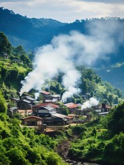 Wall Mural - view from the mountain