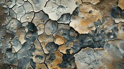 Dry cracked earth background, clay desert texture. 