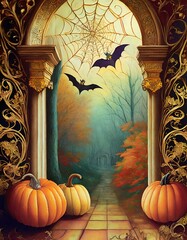 Poster - halloween background