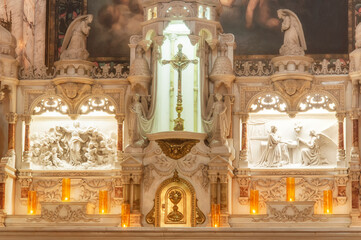 Notre-Dame-de-Bon-Secours Chapel altar Montreal Canada