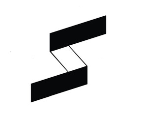 Fototapete - Logo letter S unique design vector on background