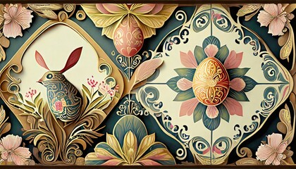 Wall Mural - easter egg