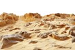 © Ева Поликарпова - A scenic view of the desert with rocky formations and sandy terrain