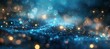 © Arbystudio - Abstract Background with Blue and Gold Bokeh Lights