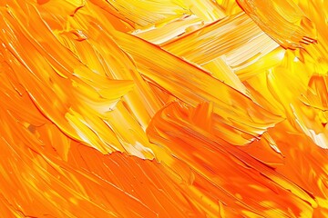 Wall Mural - Abstract vibrant strokes of red, orange, and yellow paint