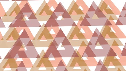 Poster - Muted earth tones in overlapping triangular shapes creating a mosaic pattern.