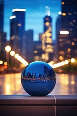 Sticker - sphere in city