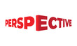 © Fajar - Perspective word logo and perspective background, perspective style design