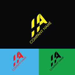 Poster - letter HA, IA logo with a plus icon for the health service business