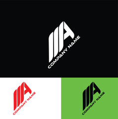 Poster - MA Letter Logo Design. Creative Modern  M A Letters icon vector Illustration