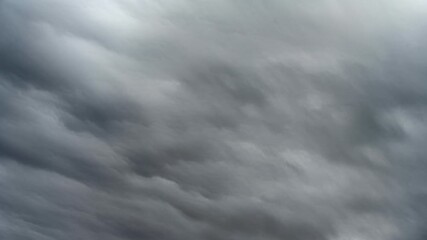 Wall Mural - a time lapse that only includes light gray to dark gray clouds moving diagonally and quickly across 