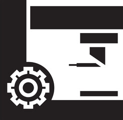 Wall Mural - Manufacturing Machine Icon