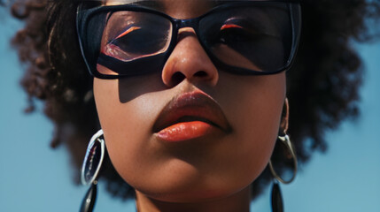 A collection of stylish sunglasses and accessories showcased in a series of close-up shots.