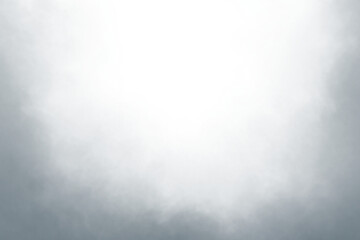 Wall Mural - frame smoke misty fog on transparent background. Rising dry ice smoke. Gray smoke overlay