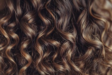 Closeup shot capturing the rich texture of beautifully styled wavy hair