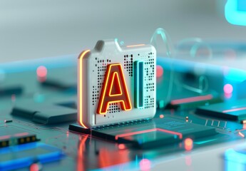 Poster - 3D rendering of the word 