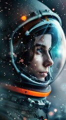 Wall Mural - Astronaut Gazing at Stars