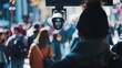 © Zie - A Surveillance Camera Observes a Crowd
