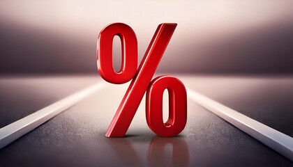 Firefly Low Credit Rate- A red percentage sign depicting sales, discounts, or profitable ROI, highli