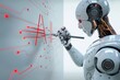 © Emqan - A robot is writing the word 'AI'