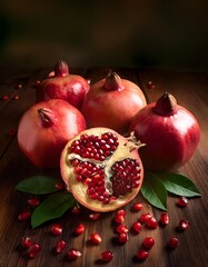 Wall Mural - Pomegranate on the table