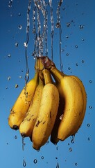 Canvas Print - bananas in water