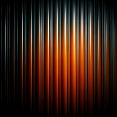 Canvas Print - Striking Orange and Black Standard Scale Background Featuring Vertical Lines and Gradient Colors. Generative AI