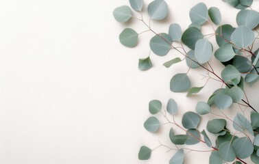 Wall Mural - Eucalyptus and Baby's Breath Arrangement