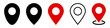 © icons gate - Location icon set, Map pin place marker. location pointer icon symbol in flat style. Location pin icon, Navigation sign