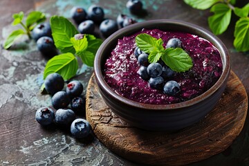 Wall Mural - toyakisfoto toyakisfoto 27k assets Photo it is a typical brazilian dish made with the frozen and crushed fruit of the acai palm