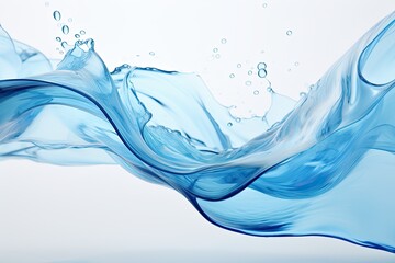 Flowing Artistry: Light Blue Water Motion colored