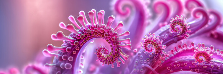 Aufkleber - Coronavirus sars cov 2 forming spiral shape spreading infection