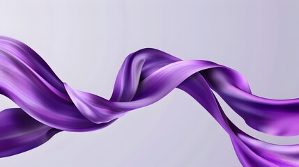 Fototapete - Abstract business template pink and purple gradient wave or curved shape isolated on white background