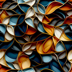 3D Pattern, perfect repeat, trompe l'oeil!!