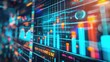 © buraratn - Abstract business charts on a digital screen, illustrating data analysis.