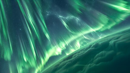 Poster - Captivating Aurora Borealis Displaying Vibrant Colors in the Night Sky