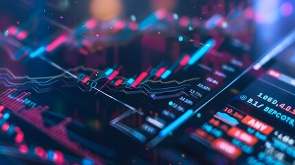Poster - Futuristic Cryptocurrency Trading and Blockchain Technology for Modern Businesses