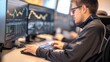 © Ndoomyim - Financial Analyst Monitoring Stock Market Data