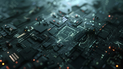 Poster - abstract technology background tech wallpaper 