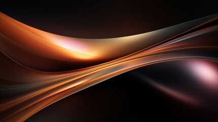 Poster - a mesmerizing abstract design showcasing a smooth metallic texture with subtle curves and lines. the
