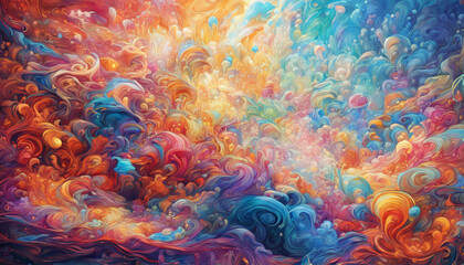 Wall Mural - paint holi abstract powder splatted background. colorful powder explosion on white background. color