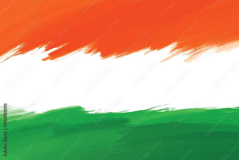 Independence day of India tricolor indian flag background Stock Vector ...