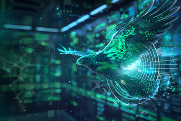 Poster - Digital Eagle: Soaring Through the Digital Landscape