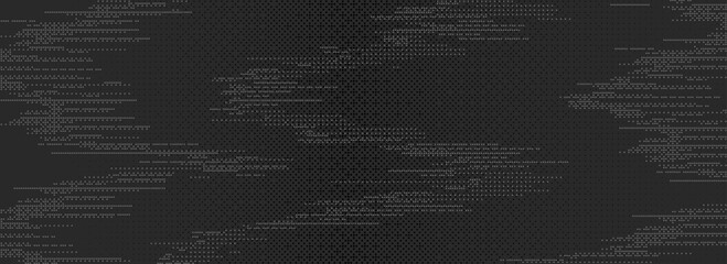 Poster - TV static noise background. Glitch pixelated texture. Damage, error, distorted VHS video screen overlay. Black white grunge random television interference. Vector digital pixel video effect wallpaper