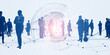 © metamorworks - 多国籍ビジネスパーソンとグローバルネットワーク　バナー・広告向け横長ビジュアル