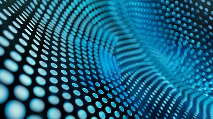 Poster - Abstract background with a blue dot pattern.