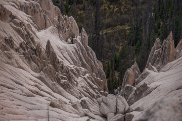 Wall Mural - Wheeler Geologic Area ash mounds from above