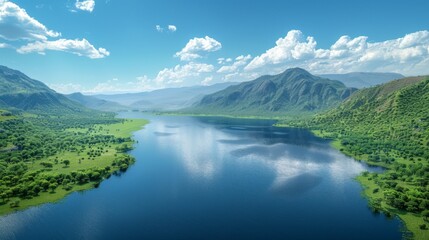 Lake Victoria Expansive freshwater lake and surrounding scenery