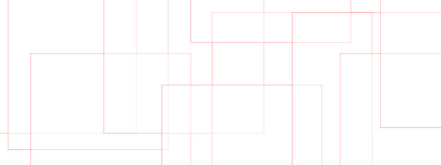 Leinwandbilder - Abstract white and gray background design with red color technology concept geometric line. Futuristic architectural concept for dynamic websites, striking posters, and booklets.