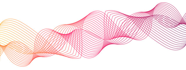 Poster - Abstract colorful glowing frequency sound wave technology with Futuristic motion curve lines tech.  Futuristic energy sound waves technology curve flow wave lines. 